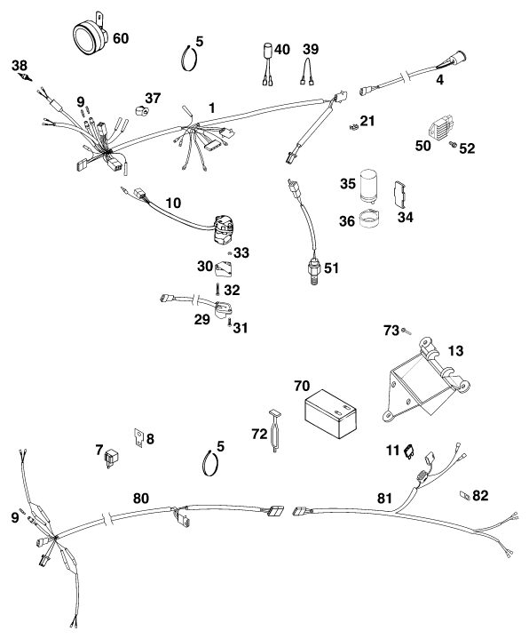 Náhled schématu WIRING HARNESS