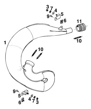 Náhled schématu EXHAUST SYSTEM
