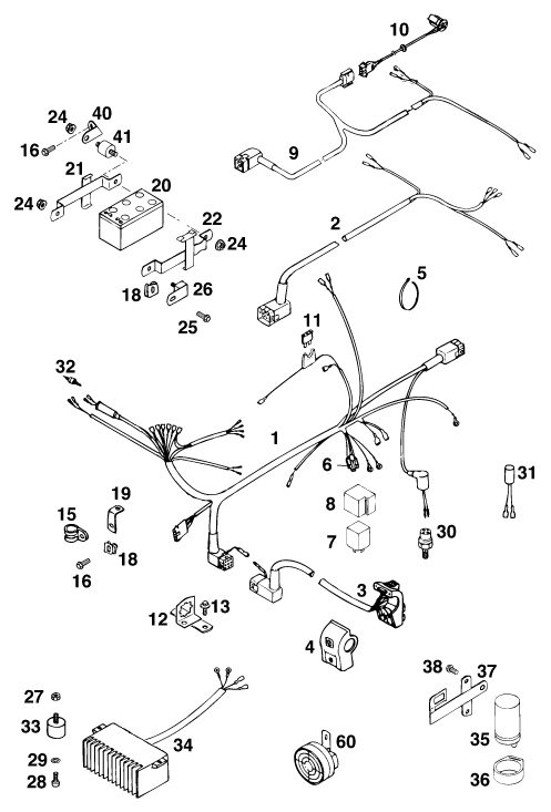 Náhled schématu WIRING HARNESS