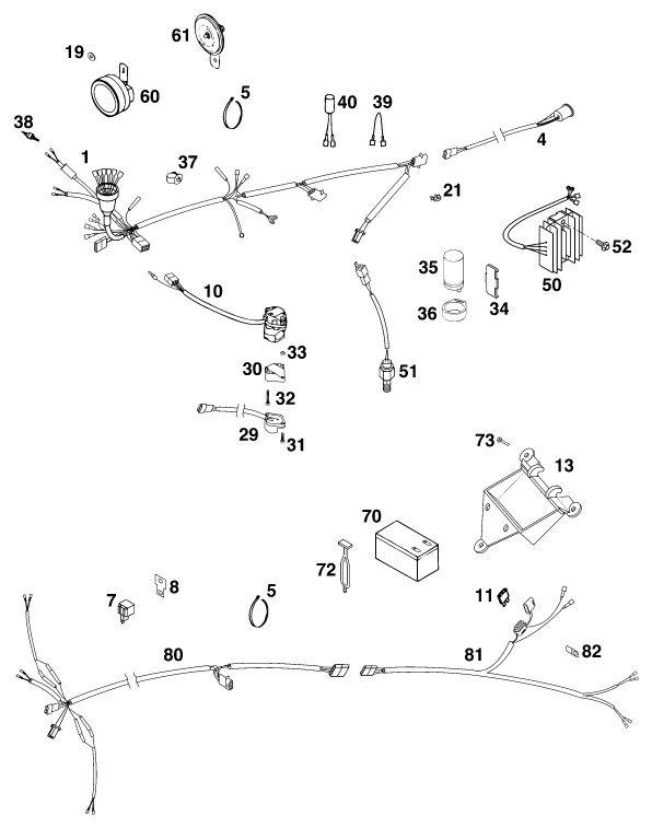 Náhled schématu WIRING HARNESS