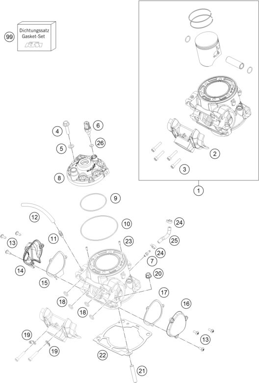 Náhled schématu CYLINDER, CYLINDER HEAD