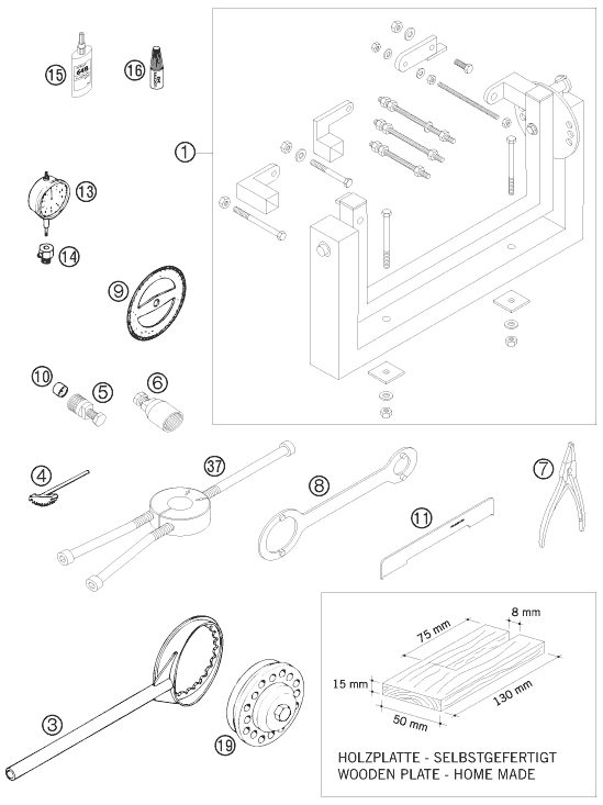 Náhled schématu Special tools (engine)
