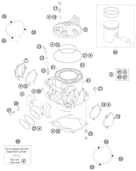 Náhled schématu CYLINDER, CYLINDER HEAD