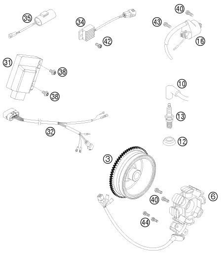 Náhled schématu IGNITION SYSTEM