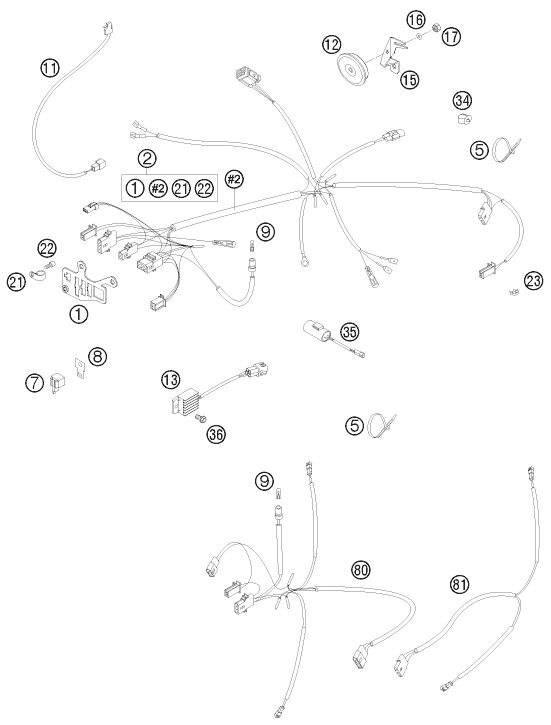 Náhled schématu WIRING HARNESS