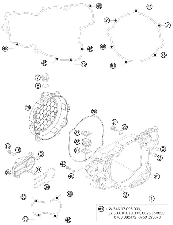 Náhled schématu CLUTCH COVER