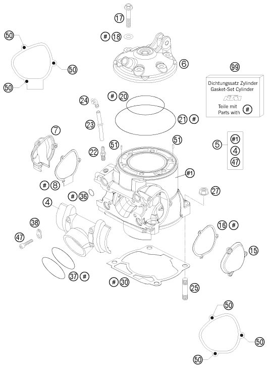 Náhled schématu CYLINDER, CYLINDER HEAD