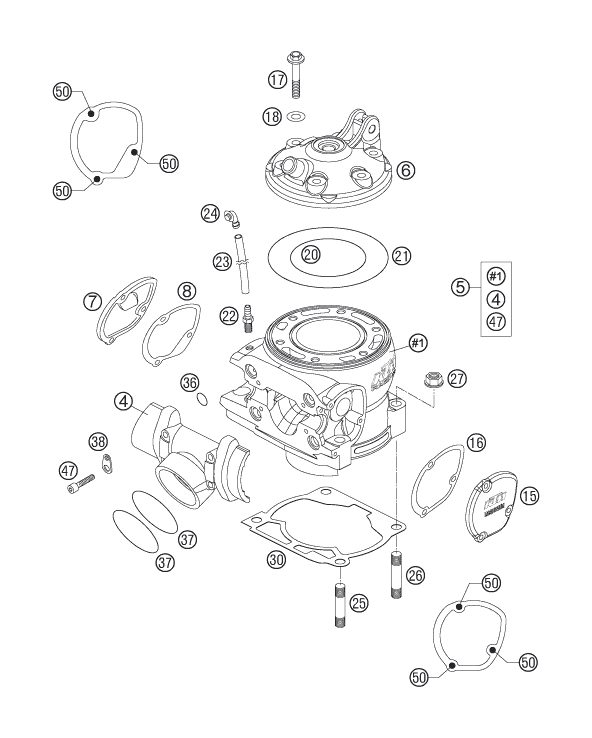 Náhled schématu CYLINDER, CYLINDER HEAD