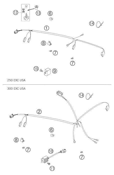 Náhled schématu WIRING HARNESS