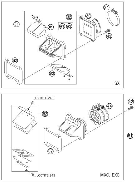 Náhled schématu REED VALVE CASE