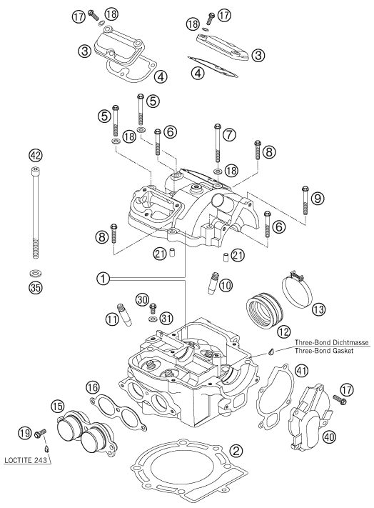 Náhled schématu CYLINDER HEAD