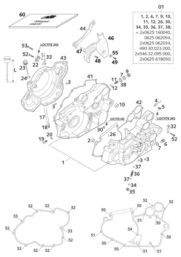 Náhled schématu ENGINE CASE