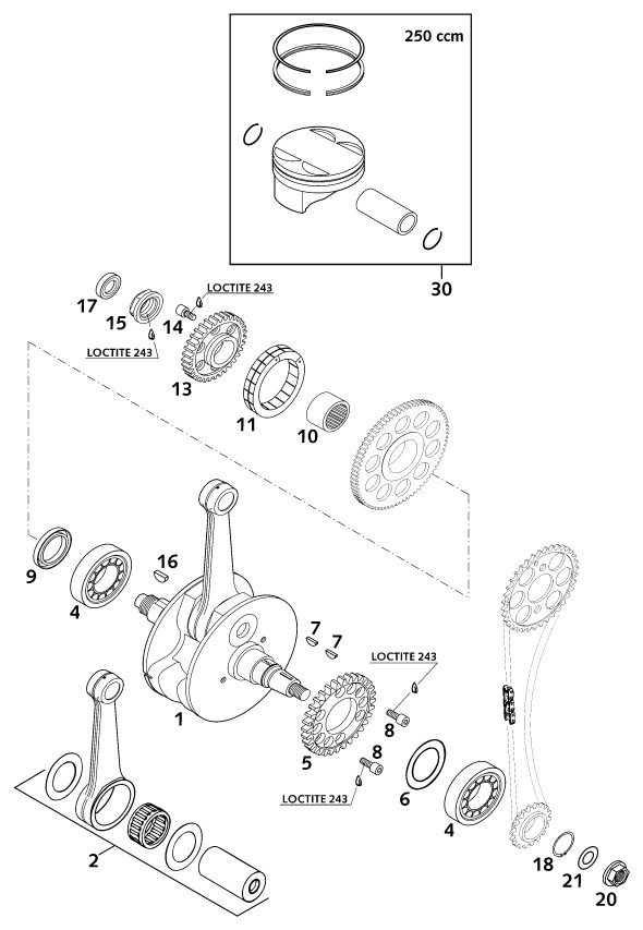 Náhled schématu CRANKSHAFT, PISTON