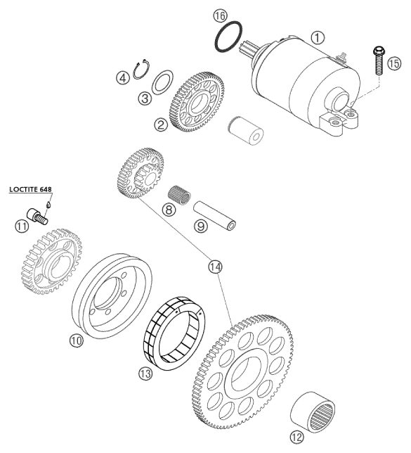 Náhled schématu ELECTRIC STARTER