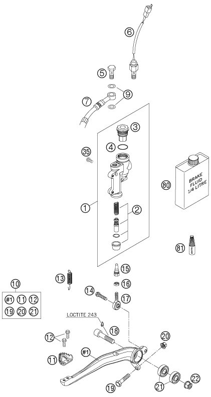 Náhled schématu REAR BRAKE CONTROL