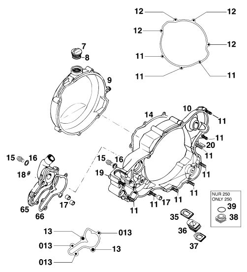Náhled schématu CLUTCH COVER