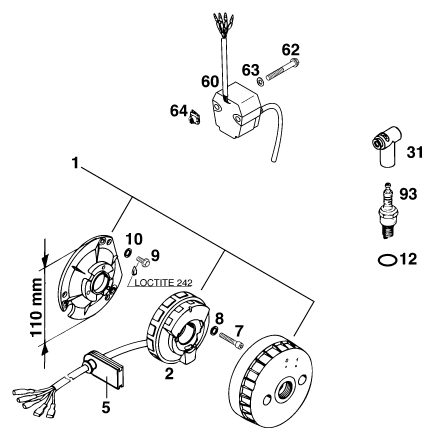 Náhled schématu IGNITION SYSTEM