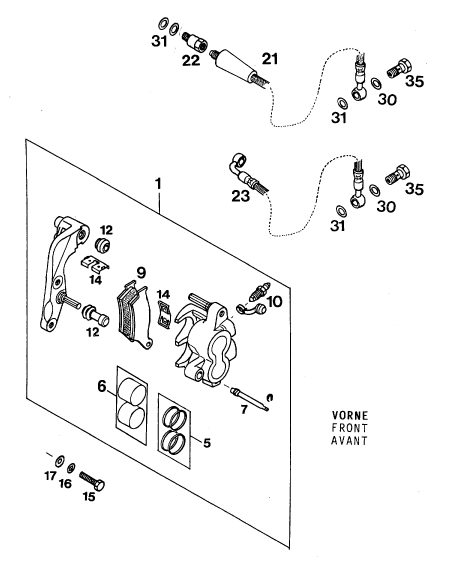 Náhled schématu FRONT BRAKE CONTROL