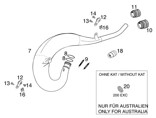 Náhled schématu EXHAUST SYSTEM