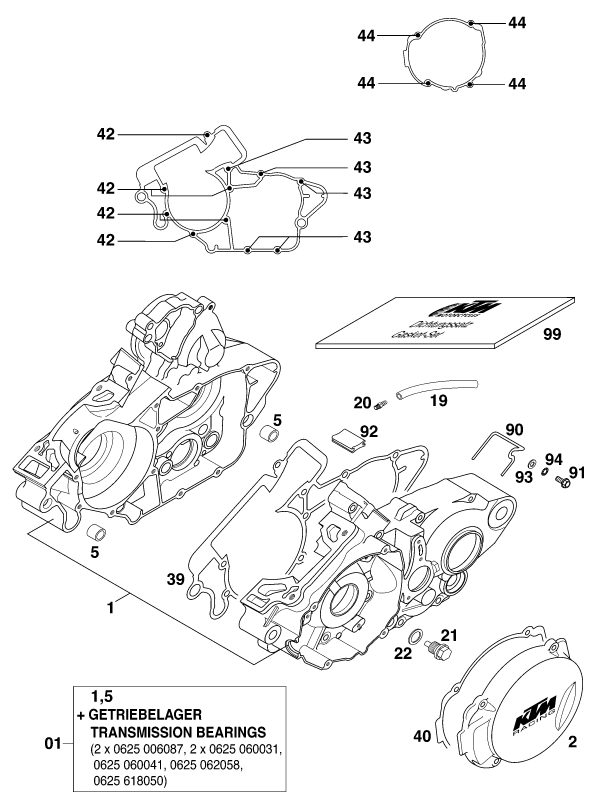 Náhled schématu ENGINE CASE