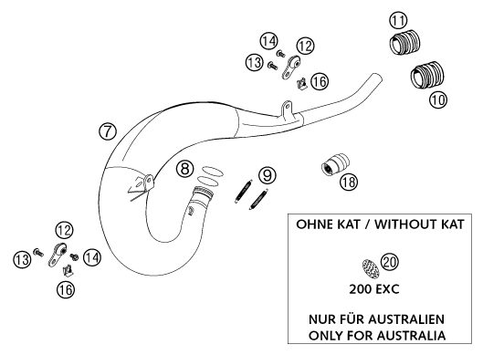 Náhled schématu EXHAUST SYSTEM