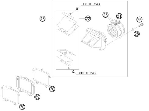 Náhled schématu REED VALVE CASE