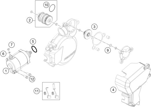 Náhled schématu ELECTRIC STARTER