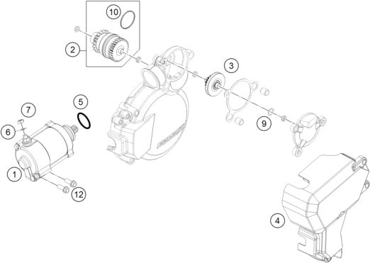 Náhled schématu ELECTRIC STARTER