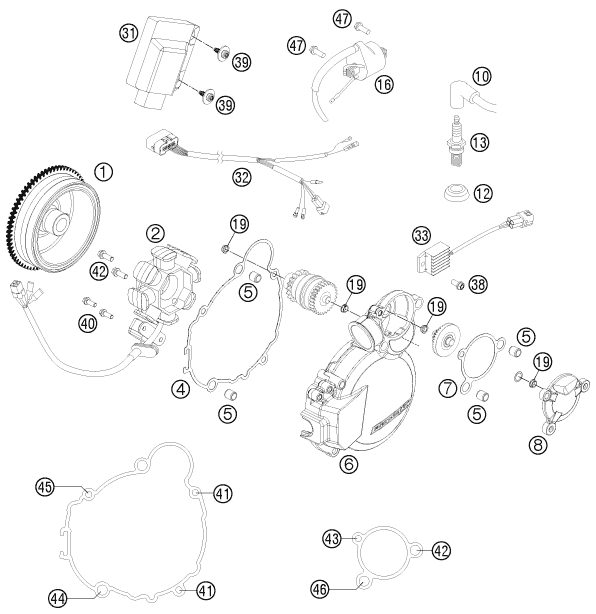 Náhled schématu IGNITION SYSTEM