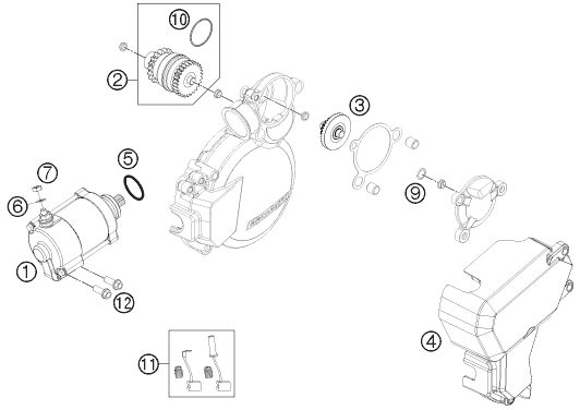 Náhled schématu ELECTRIC STARTER