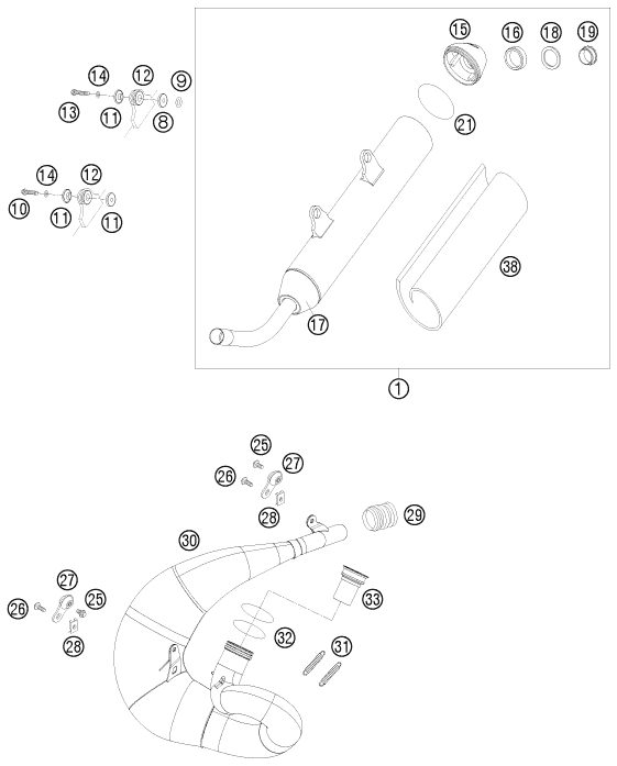 Náhled schématu EXHAUST SYSTEM