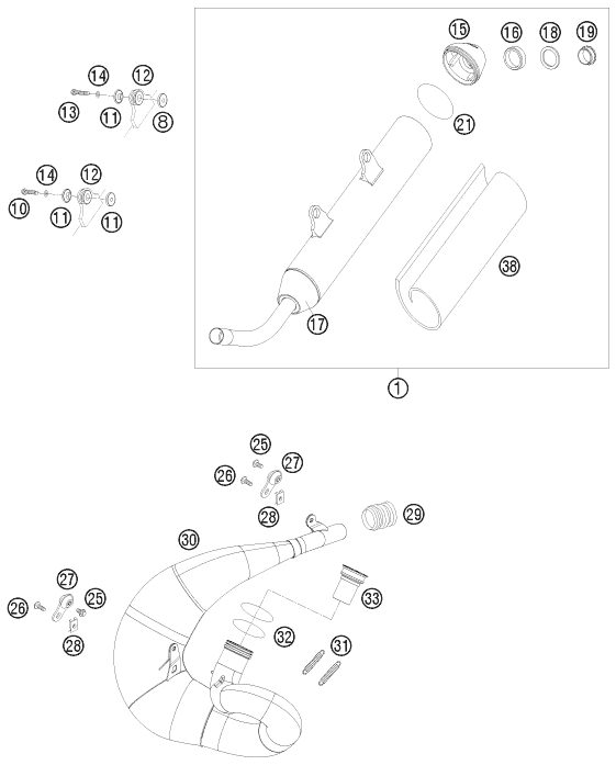 Náhled schématu EXHAUST SYSTEM