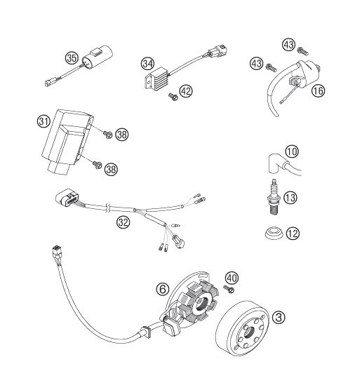 Náhled schématu IGNITION SYSTEM