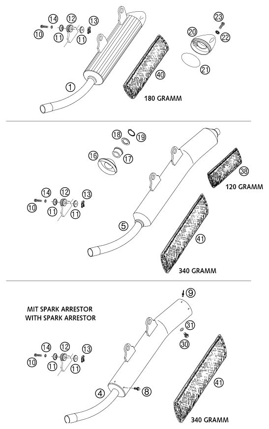 Náhled schématu EXHAUST SYSTEM