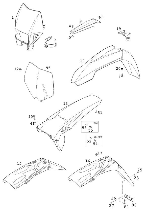 Náhled schématu MASK, FENDERS