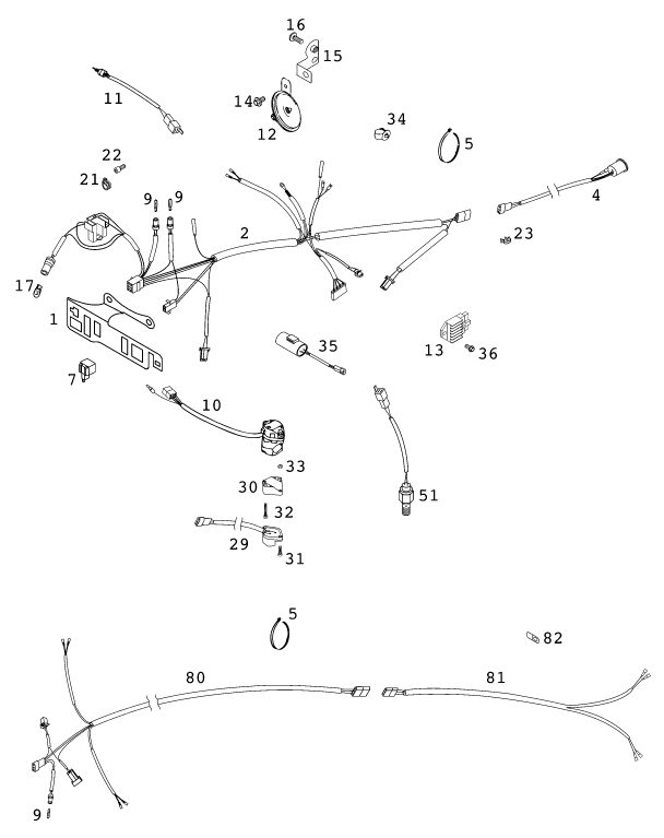 Náhled schématu WIRING HARNESS