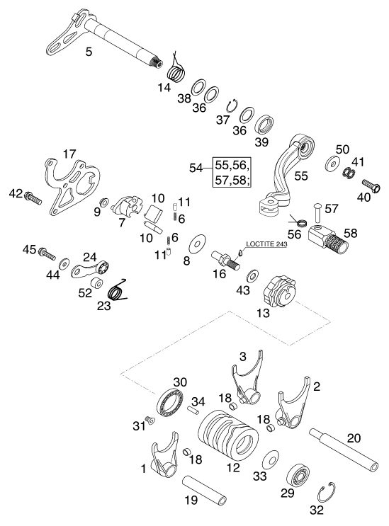 Náhled schématu SHIFTING MECHANISM