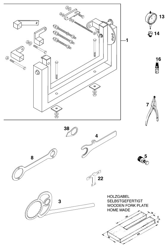 Náhled schématu Special tools (engine)