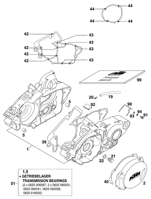 Náhled schématu ENGINE CASE