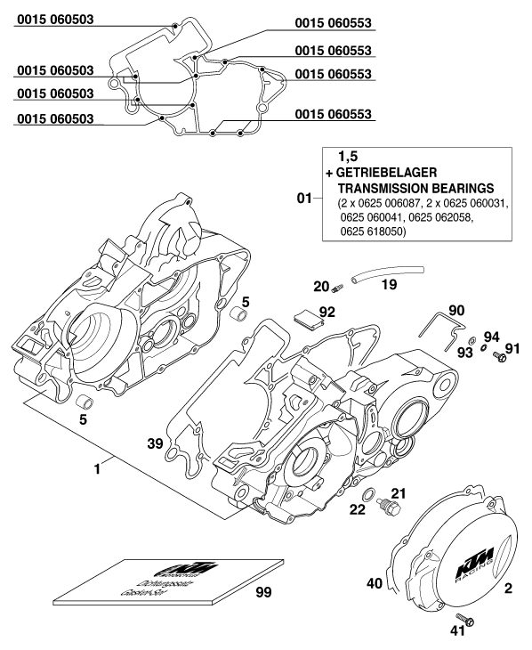 Náhled schématu ENGINE CASE