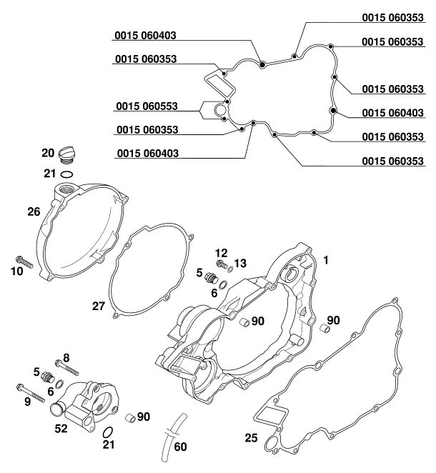 Náhled schématu CLUTCH COVER