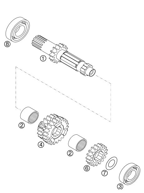 Náhled schématu TRANSMISSION I - MAIN SHAFT