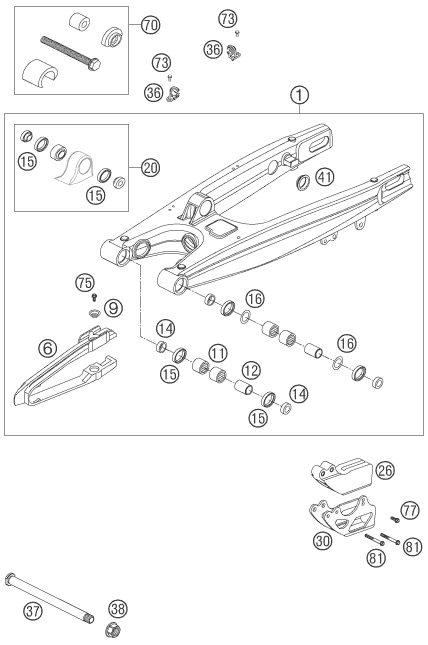 Náhled schématu SWING ARM