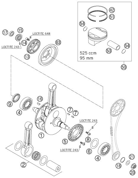 Náhled schématu CRANKSHAFT, PISTON