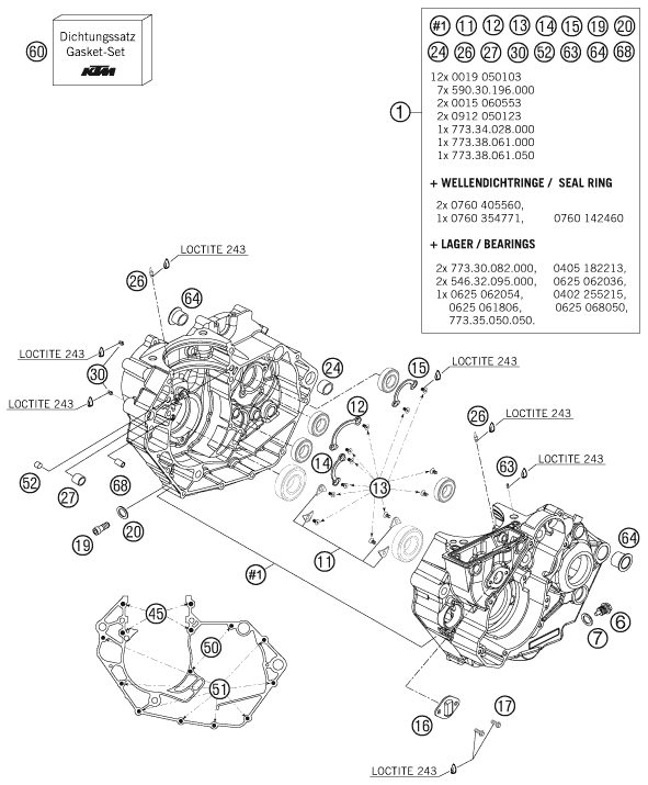 Náhled schématu ENGINE CASE