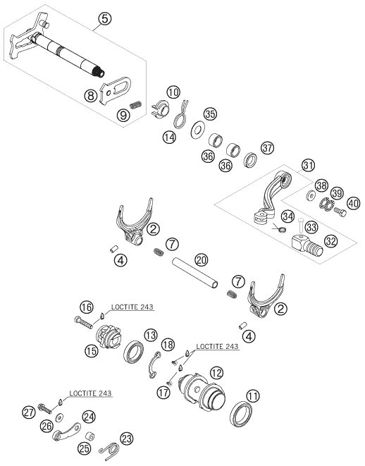 Náhled schématu SHIFTING MECHANISM