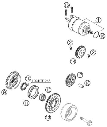 Náhled schématu ELECTRIC STARTER