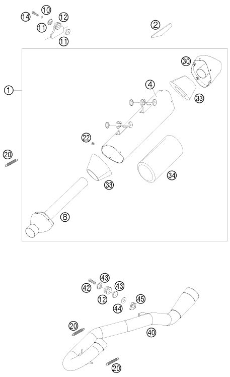 Náhled schématu EXHAUST SYSTEM