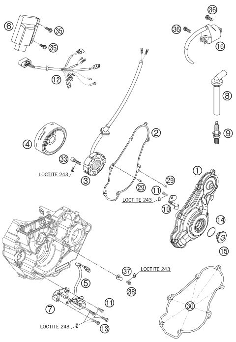 Náhled schématu IGNITION SYSTEM