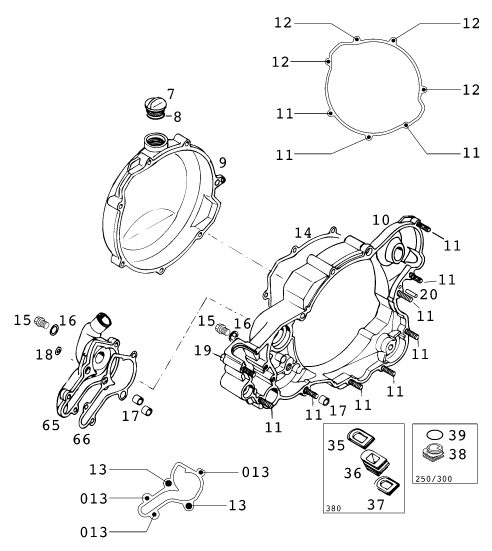 Náhled schématu CLUTCH COVER